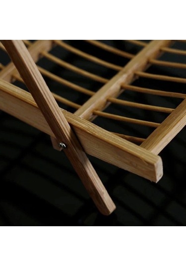 Pazly Suntek El Yapımı Bambu Katlanır Sepet - Restoran & Otel İçin Kahverengi Kahverengi