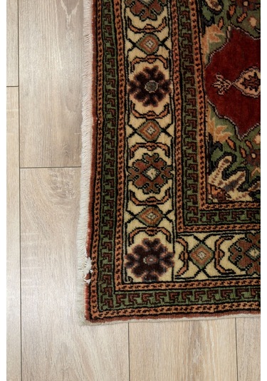 Kayseri Çeyrek El Dokuma Halı - Yün Üstü Pamuk - Leh4477975044 Kırmızı