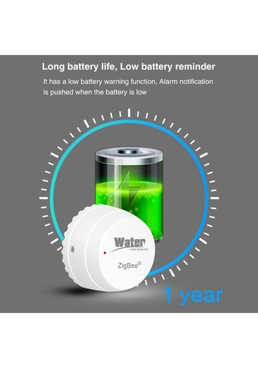 Dancemonkey Zigbee Bağlantılı Akıllı Ev Su Kaçağı Dedektörü - Tuya Uygulaması İle Hızlı Bildirim
