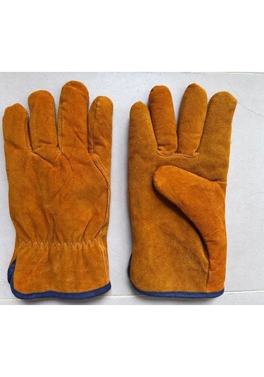 Kangvka Sıcaklığa Dayanıklı Derin Kaynak Eldiveni - Ekstra Kalın İç Astarlı İş Güvenliği Eldiveni