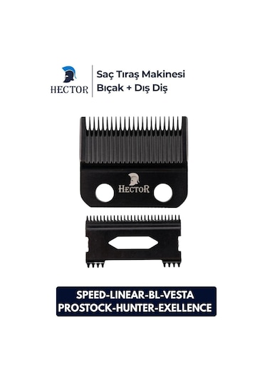 Hector Speed Linear Bl7500 Vesta Prostock Hunter Exellence İçin Yedek Bıçak Seti