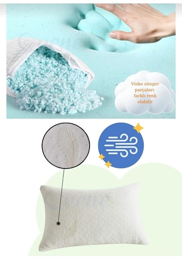 Wo Home Visco Yastık Açık Beyaz