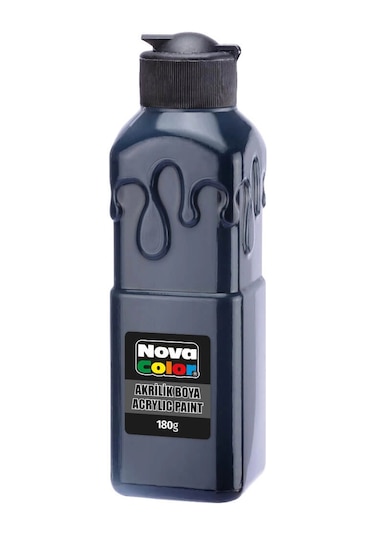 Nova Color Akrilik 180 Gr Siyah Çok Renkli