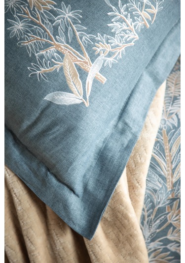 Çift Kişilik Tammy Bej Yatak Örtülü Nevresimli Set Bej