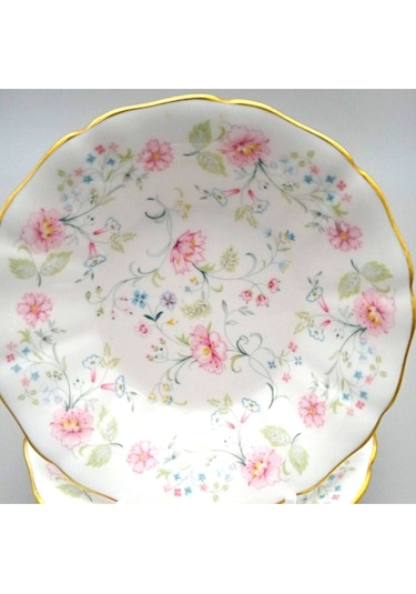 Spode England Springdale Antika Kase Seti 6 Lı 15 Cm