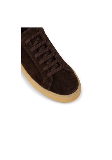 Deery Erkek Hakiki Süet Kahverengi Sneaker - 02018mkhvc04