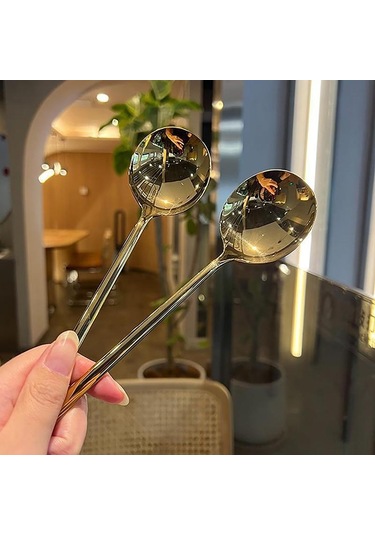 Gümüş Paslanmaz Çelik Büyük Kare Mutfak Kaşığı Düz Tabanlı Pirinç Çorbası Kepçesi Tatlı Dondurma Servis Spatula Sofra