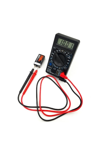 Dijital Avometre Multimetre  Ölçü Aleti Akım Voltaj Direnç Ölçer