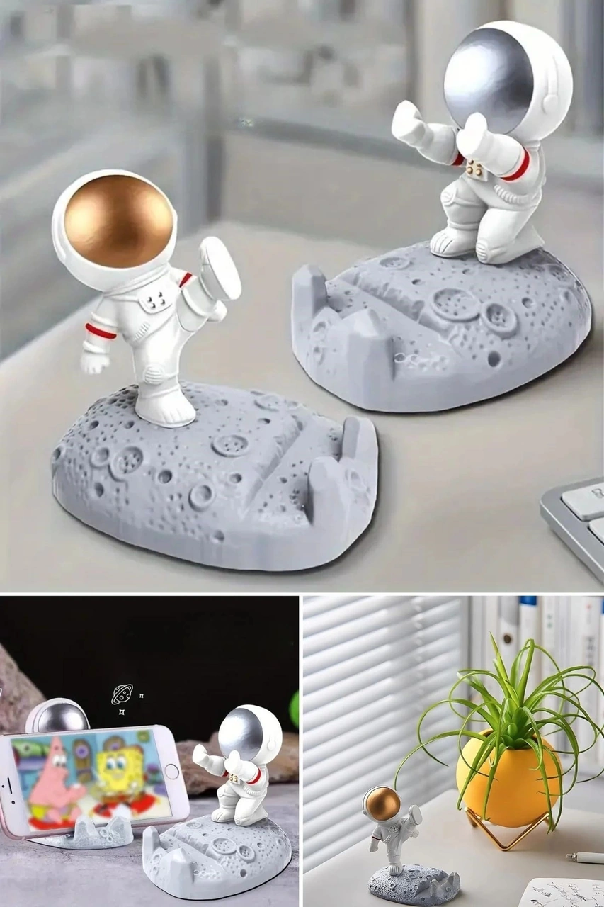 İpek Yıldızı Mini Astronot Model Telefon Ve Tablet Tutucu Standı