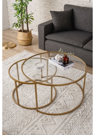 Belarus Orta Sehpa Gold 80cm
