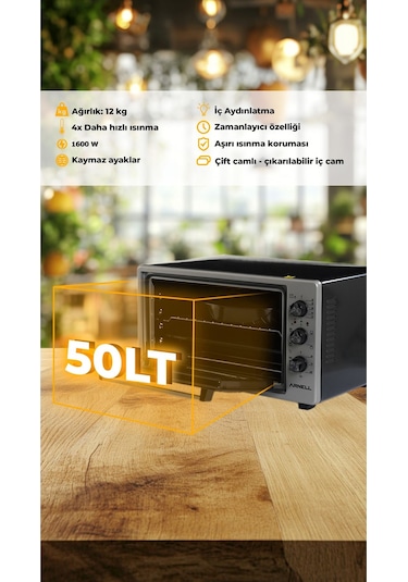 Arnell AR-896-01 50 L Mini Fırın