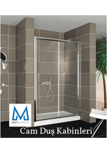 Blackline İki Duvar Arası Duvardan Duvara 5Mm Cam Duşakabin H:190 Şeffaf