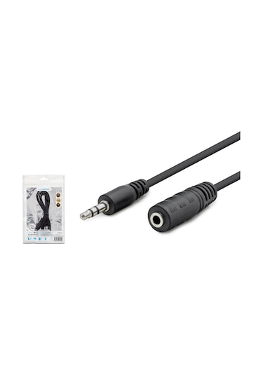 3.5 Mm Aux Uzatma Kablosu 1.2 M - Siyah Hdx1004