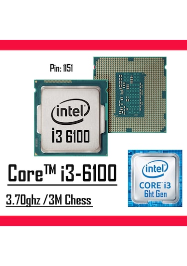 EFS Efsoffice0006  i3-6100 8 GB 256 GB SSD Free Dos Masaüstü Bilgisayar