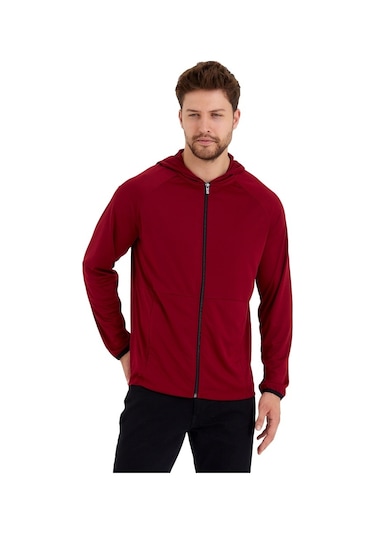 Adams Kapüşonlu Cepli Fermuarlı Hırka Sweatshirt