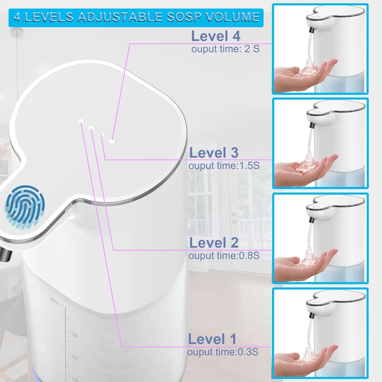 Hombey Cnhıdee Duş Jeli Ve Sabun Dağıtıcı, Duvar Takılı Ev Ve Ticari Kullanıma Otomatik Dokunsuz Şarjlı Makyina Diğer