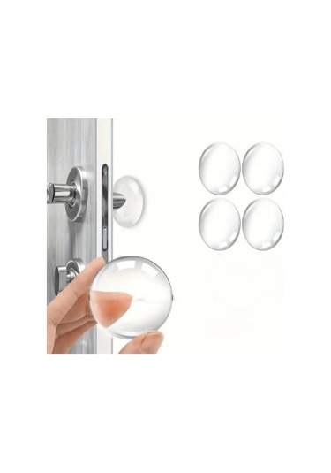 Periboia Şeffaf Silikon Mobilya Ve Kapı Durdurucu Darbe Pedi 4'lü