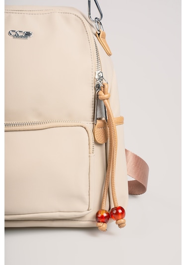 Ççs Kadın Sırt Çantası Ccs18027 Bej-vizon Bej-vizon Bej - Vizon
