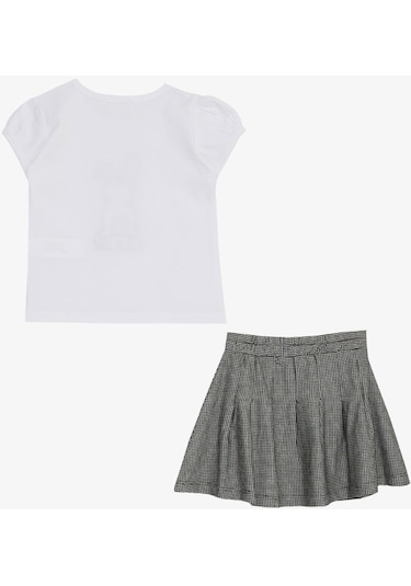 Breeze Kız Çocuk Etekli Takım Şirin Tavşancık Baskılı 3-8 Yaş, Beyaz-beyaz Beyaz