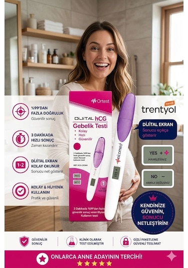 Meicomed Qrtest Dijital Gebelik Testi 3