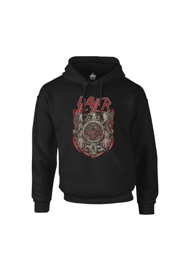 Slayer - Eagle Siyah Erkek Fermuarsız Kapşonlu