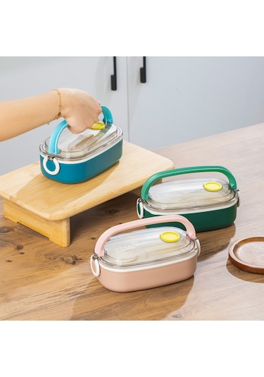 Posima 3114-2 Stainless Steel Vakumlu Lunch Box Sefer Tası  Yeşil