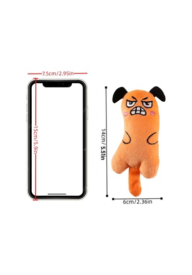 Peluş Kedi Oyuncağı Kedi Otlu Catnipli