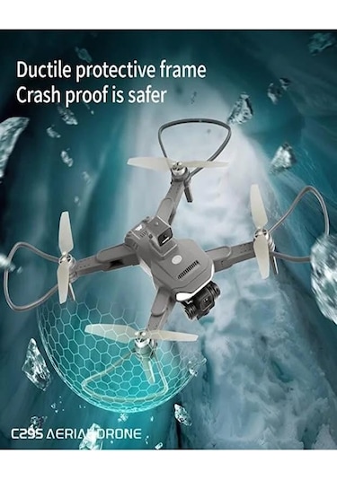 29s Akıllı Gps Drone 200 Mp Hd Kameralı, Engel Kaçınmalı Ve Lcd Ekranlı Kumandalı Hava Dronu