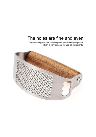 Wondernest Sarımsak Sarımsak Rocker, Rocker Paslanmaz Jialan Çelik Basın Ax Gümüş