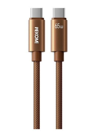 Wk Wdc-64 Pd65w Tip-c Tip-c Hızlı Şarj Veri Kablosu, Uzunluğu: 1.2m Kahverengi