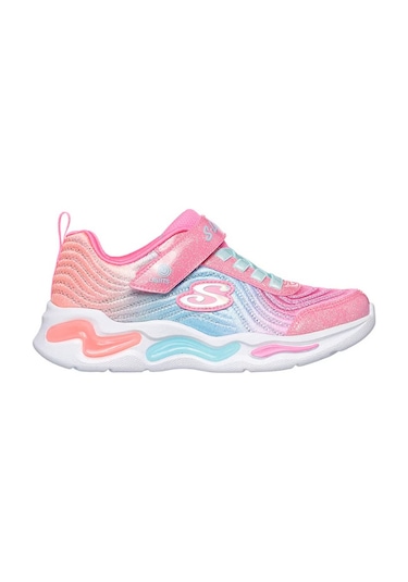Skechers Wavy Beams - Ombre Express Çocuk Spor Ayakkabı 302327l 302327l Pkmt Pkmt Çok Renkli