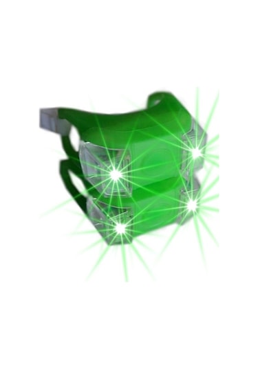 Bisiklet Silikonlu Işık Seti Far Stop + Pil Çok Renkli