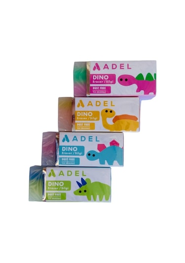 Adel 3d Dino Silgi 4'lü Set