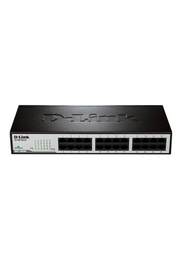 D-Link Des-1024D 24 Port 10/100 Mbps Yönetilemez Metal Kasa Rackmo Switch
