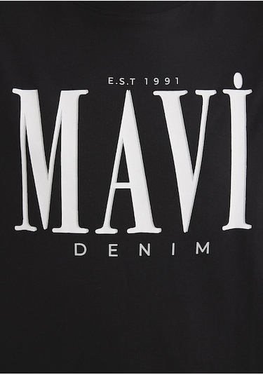 Mavi - Mavi Logo Baskılı Siyah Tişört 1611990-900 Çok Renkli