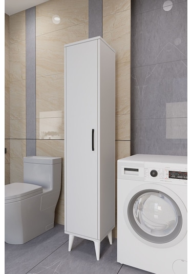 Tandem Çok Amaçlı Dolap Banyo Dolabı Beyaz Beyaz