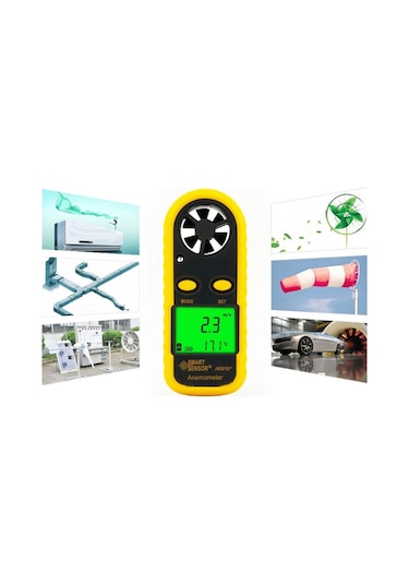 Smart Sensor Ar 816 Rüzgar Hızı Ve Sıcaklık Ölçer Anemometre N11.153