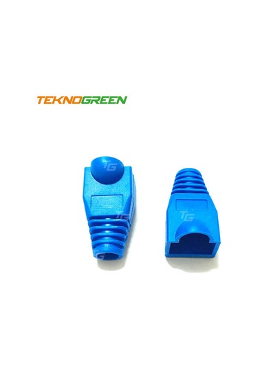 Teknogreen Tkj-45Pb Mavi Rj45 Kılıfı 100 Lü Pak