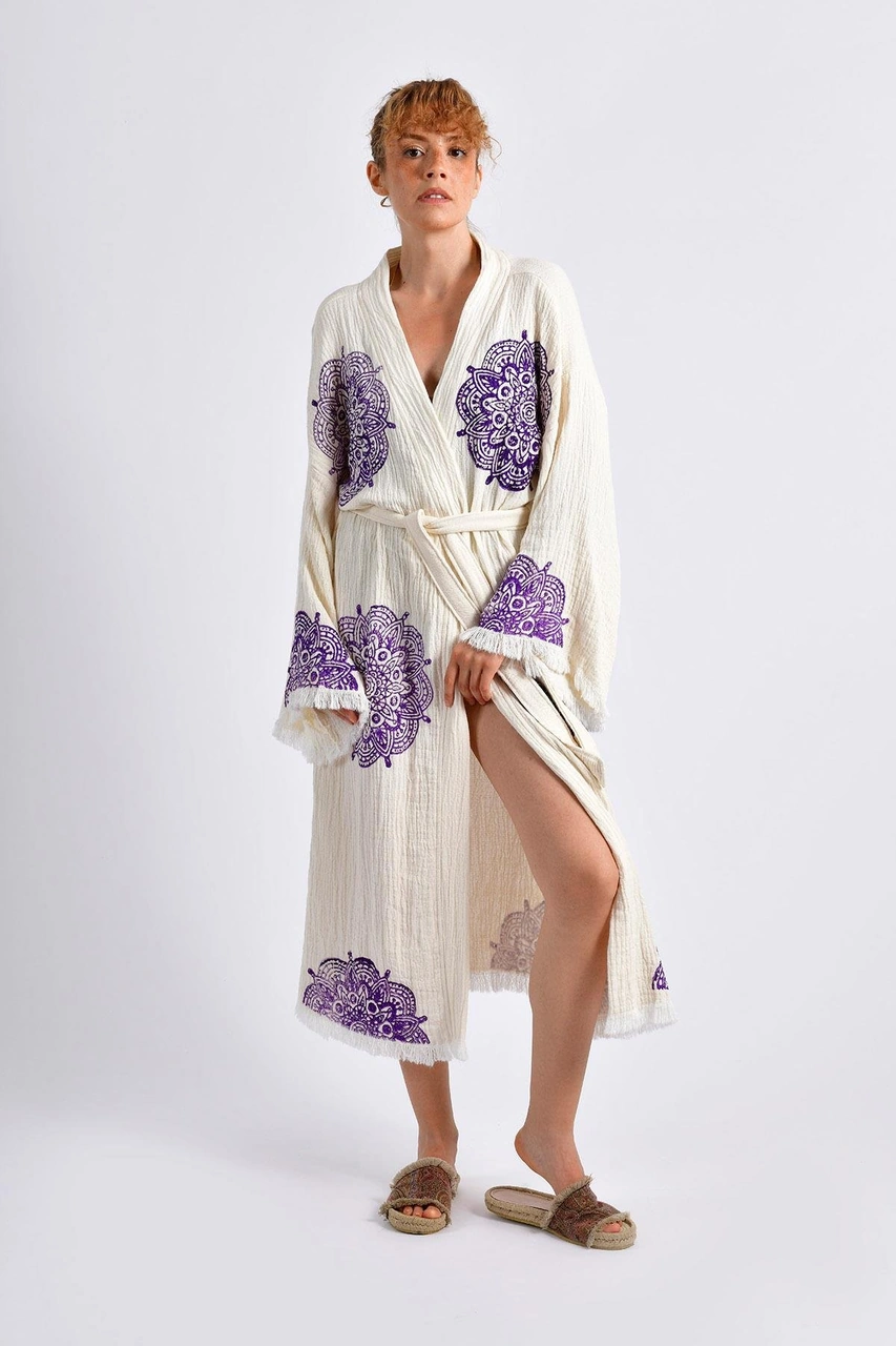 Brandsmithshop Naturel Mandala Drift Kimono Çok Renkli