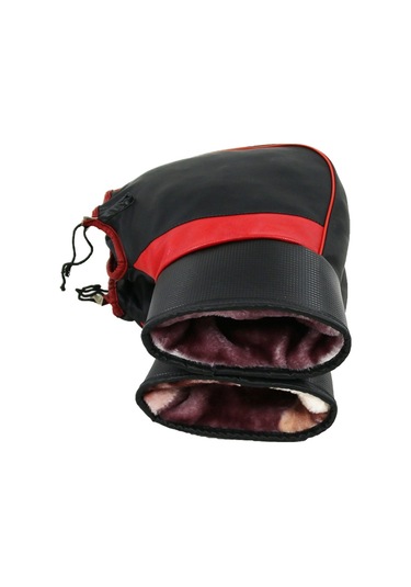 Sones 1 Çift Motosiklet Su Ve Rüzgara Dayanıklı Kış SıcaK Sürüş Eldivenleri Kırmızı - Siyah