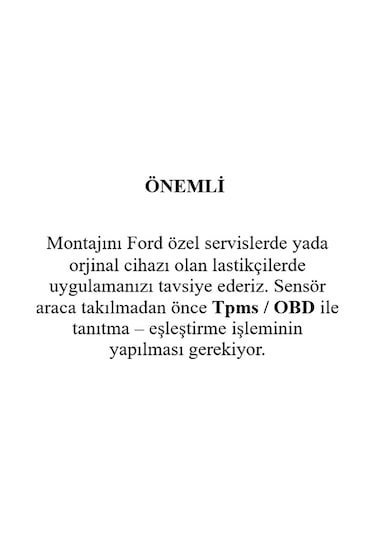 Ford Focus Lastik Basınç Sensörü 433mhz 2011-2018 1 Adet
