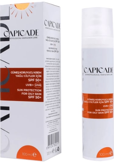 Capicade Yağlı Ciltler İçin Korucuyu Güneş Kremi SPF50+ 100 ML