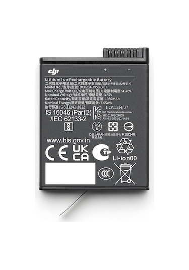 Osmo Action Extreme Battery Plus 1950 Mah Siyah