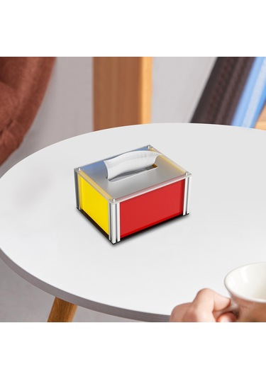 Suntek Şifonyer, Ev, Mutfak Için Zarif Akrilik Yüz Mendili Çok Renkli