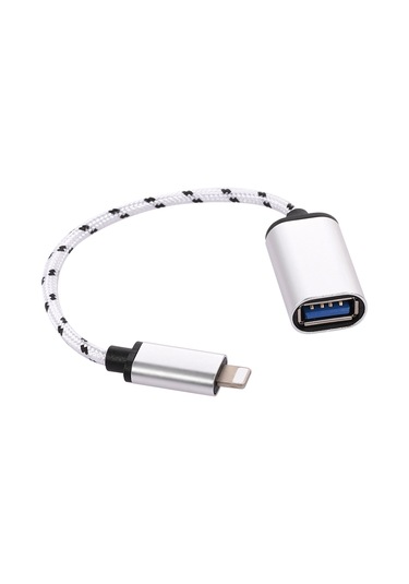 Maiyame Otg Fişi Usb2.0 Adaptörü Veri İletim Hattı İos16 Altı İçin Uygundur Gümüş
