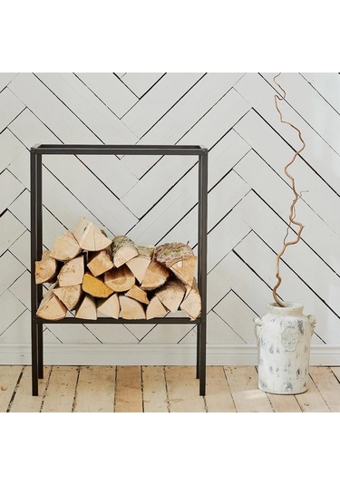 Şömine Kenarı Odunluk Soba Yanı Odunluk Metal Odunluk