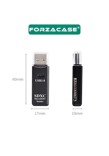 Forzacase 2in1 Usb 3.0 Kart Okuyucu Sd / Micro Sd / Tf - Fc1114