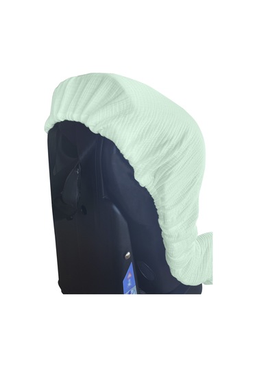 4katlı Müslin Bebek Oto Koltuk Kılıfı Lastikli %100pamuk Mint