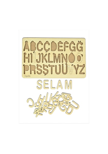 Alfabe Bultak Puzzle 3 Mm Akça