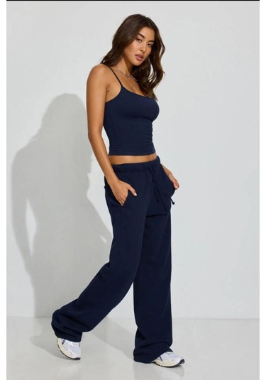 Madmext Lacivert Bol Paça Kadın Eşofman Altı Mg2279 Lacivert